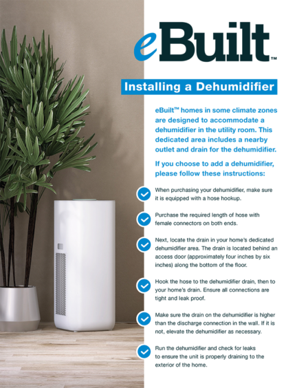 eBuilt dehumidifier instructions